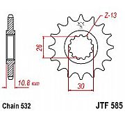 Γρανάζι JT Εμπρός JTF585 17  Δόντια Yamaha XJR1200