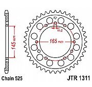 Γρανάζι πίσω JT JTR1311 43-44 Δόντια