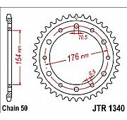 Γρανάζι πίσω JT JTR1340 44 Δόντια