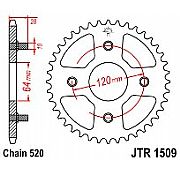 Γρανάζι πίσω JT JTR1509 41 Δόντια