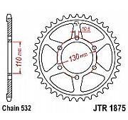 Γρανάζι πίσω JT JTR1875 48 Δόντια