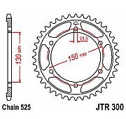 Γρανάζι JT Πίσω JTR300 43 Δόντια