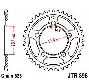 Γρανάζι JT Πίσω JTR898 37-38-41 Δόντια