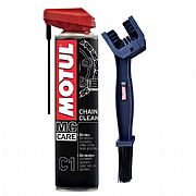 Καθαριστικό Σπρέι Αλυσίδας Motul MC Care C1 Chain Clean 400ml ΔΩΡΟ Βούρτσα Motul