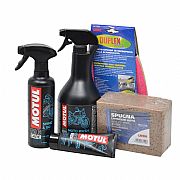 Σετ Περιποίησης Μοτοσυκλέτας Motul MC Care Μαζί Με Πανί Και Σφουγγάρι