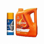 Πακέτο Repsol Smarter Ημι-συνθετικό 10W-40 Μαζί Με Λιπαντικό Σπρέι Αλυσίδας