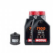 K&N Oil Change Kit MOTUL 7100 10w-40 ΚΝ303 2L Kawasaki Versys 650