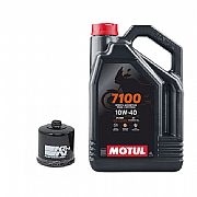 K&N Oil Change Kit MOTUL 7100 10w-40 ΚΝ204 4L Honda Varadero 1000