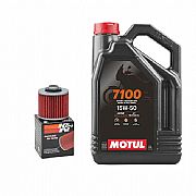 K&N Oil Change Kit MOTUL 7100 15w-50 ΚΝ145 4L Yamaha TDM900