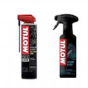 Σετ Λιπαντικό Σπρέι Motul C4 Και Shine&Go