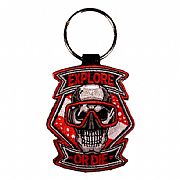 Skull Explore Or Die Key Ring