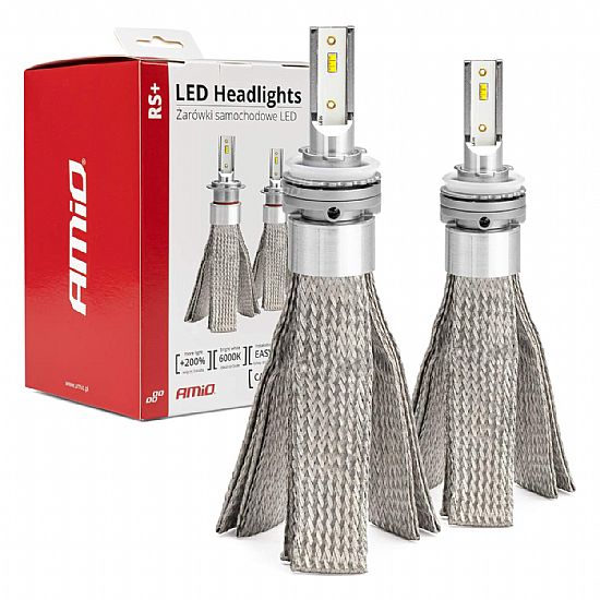 AMIO LED HEADLIGHTS RS+ SERIES H8/H9/H11 50W 01086
