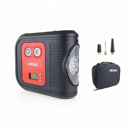 ΚΟΜΠΡΕΣΕΡ ΑΕΡΟΣ AMIO ΨΗΦΙΑΚΟ 12V 150PSI 10BAR LED ΦΑΚΟΣ 300CM ΚΑΛΩΔΙΟ 