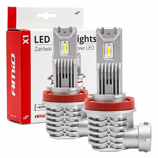 ΑΜΙΟ LED HEADLIGHTS X1 SERIES H8/H9/H11/H16 AMIO-02967