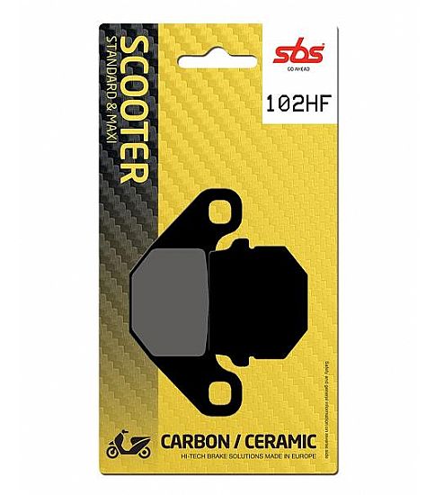 MOTORCYCLE BRAKE PADS SBS 102HF SFA83/2 SCOOTER 50-124CCM