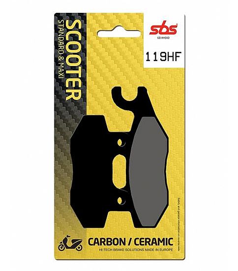 MOTORCYCLE BRAKE PADS SBS 119HF SFA197 SCOOTER 50-125CCM