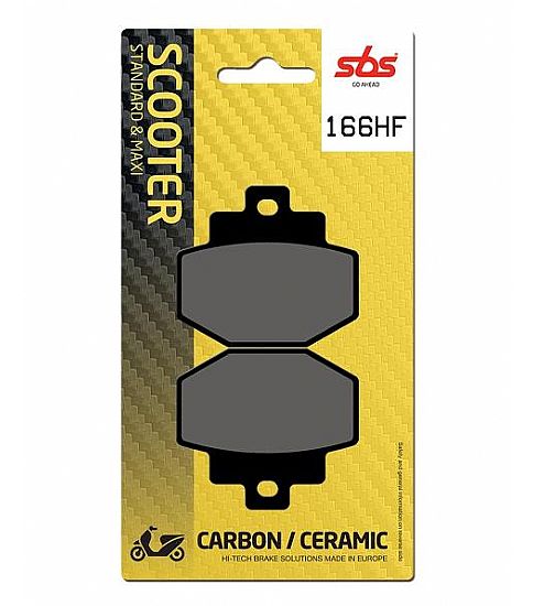 MOTORCYCLE BRAKE PADS SBS 166HF SFA321 VESPA GTS 250-300