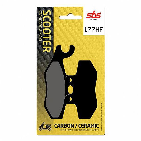 MOTORCYCLE BRAKE PADS SBS 177HF FA353 SCOOTER 50-124CCM