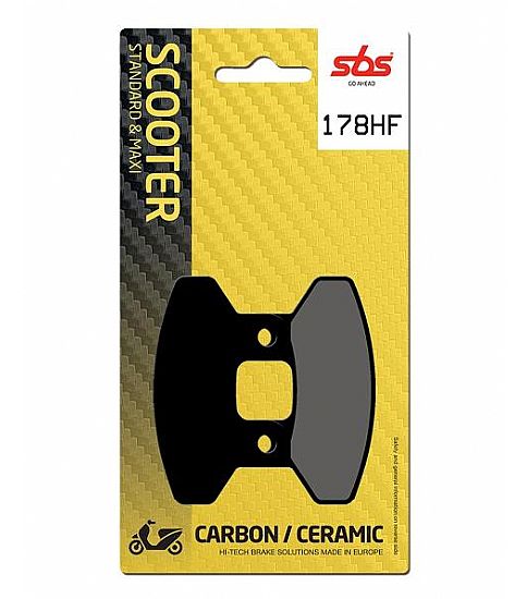 MOTORCYCLE BRAKE PADS SBS 178HF FA306 SCOOTER 50-124CCM