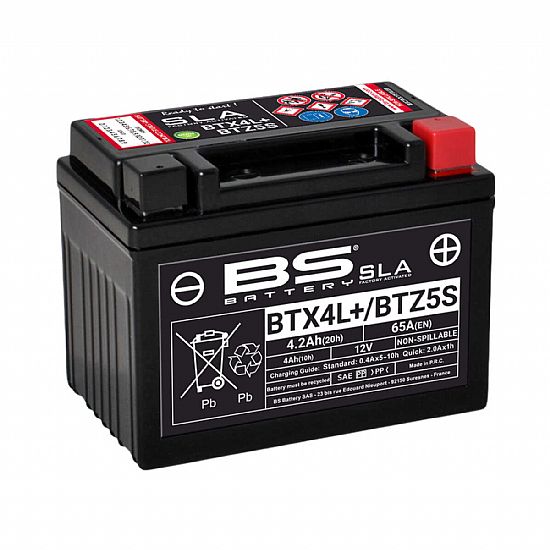 ΜΠΑΤΑΡΙΑ ΜΟΤΟΣΥΚΛΕΤΑΣ HONDA BS SLA BTX4L+ / BTZ5S 4.2 AH