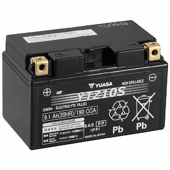 HONDA BATTERY YTZ10S BY YUASA JAPAN 9.1 AH   