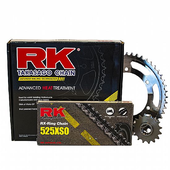 RK SET CHAIN AND SPROCKETS RK XSO TRANSALP 650