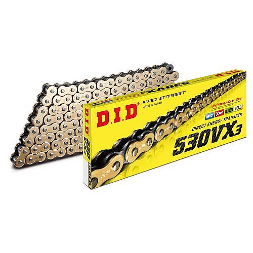 DRIVE CHAIN DID X’RING PROFESSIONAL GOLD/BLACK 530VXGB Χ 108