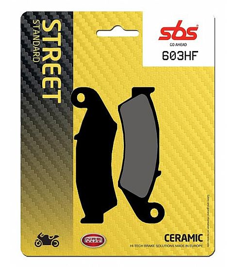 MOTORCYCLE BRAKE PADS SBS 603HF FA125 STD RR