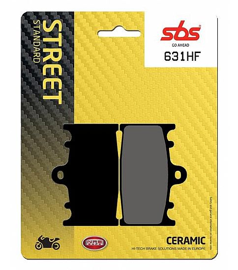 MOTORCYCLE BRAKE PADS SBS 631HF FA158 STD RR