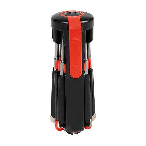 LAMPA MULTI-USE 8 IN 1, SCREWDRIVER SET WITH LED TORCH - BULK 1 PC