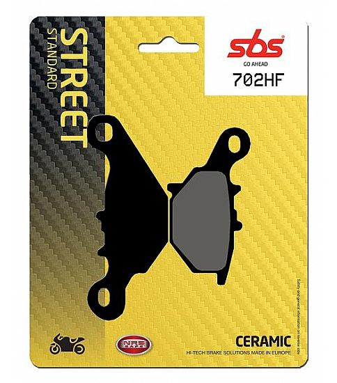 MOTORCYCLE BRAKE PADS SBS 702HF FA230-FA396 STD RR