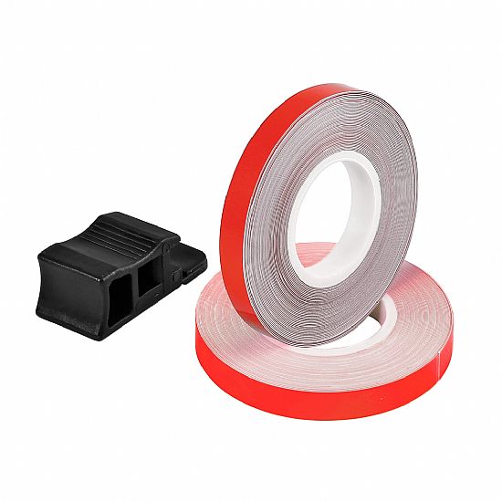 LAMPA WHEEL STRIPE REFLECTIVE, ADHESIVE TRIM FOR WHEEL RIMS - RED (7MM X 6M)