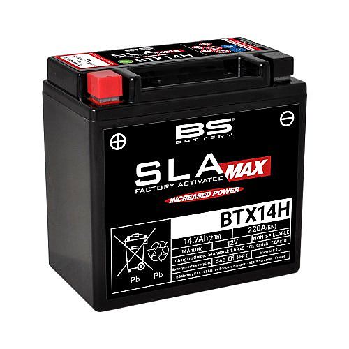 BS BATTERY SLA MAX BTX14H 14.7 AH 220CCA