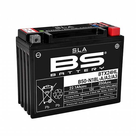 ΜΠΑΤΑΡΙΑ ΜΟΤΟΣΥΚΛΕΤΑΣ BS BATTERY SLA BTX24HL 21AH 350CCA