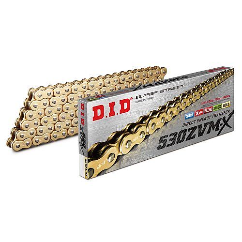 DRIVE CHAIN DID X’RING GOLD SUPER STRONG 530ZVMX GOLD / GOLD X 114