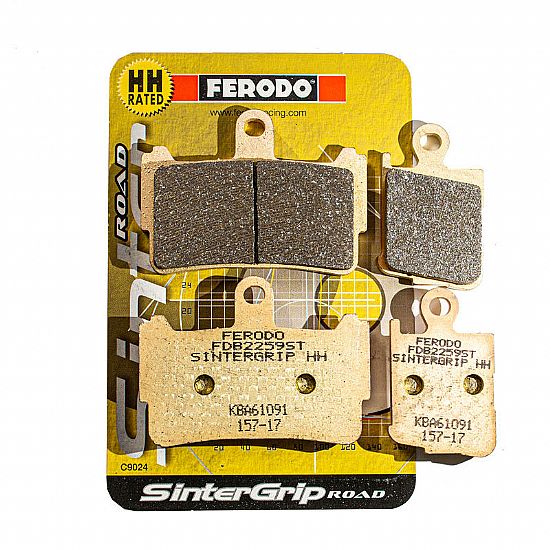 ΕΜΠΡΟΣ ΜΕΤΑΛΛΙΚΑ ΤΑΚΑΚΙΑ FERODO SINTERGRIP ST ΓΙΑ HONDA VFR 1200 FDB2259ST