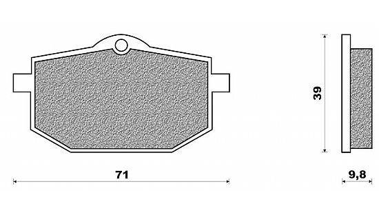 ΣΕΤ ΤΑΚΑΚΙΑ ΦΡΕΝΟΥ ΕΜΠΡΟΣ NEWFREN FD097 YAMAHA XTZ 600 TENERE 85-90