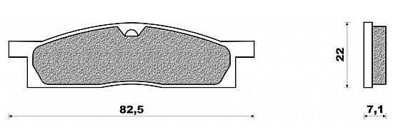 SET PADS METALLIC FRONT NEWFREN FD102S2 YAMAHA YZ 80 (86-01)