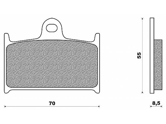 ORGANIC FRONT DISK PAD GSX R 750 (88-93)