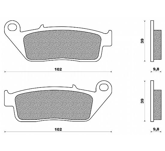 ORGANIC DISK PAD VT 750 C SHADOW 97-03)