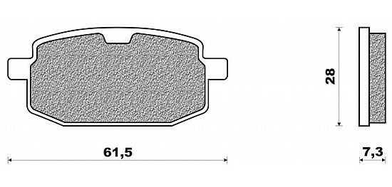 SET PADS FRONT NEWFREN FD175BA YAMAHA JOG 50 (93-)