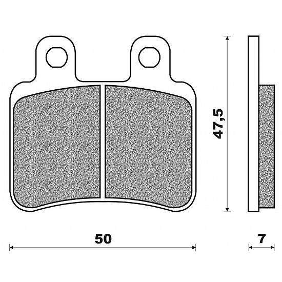 SET PADS FRONT NEWFREN FD323BKS WITH KEVLAR PEUGEOT ELYSTAR 125-150 (02)