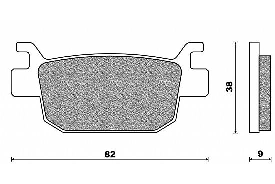 ΣΕΤ ΤΑΚΑΚΙΑ ΠΙΣΩ ΟΡΓΑΝΙΚΑ NEWFREN FD401BE ΓΙΑ HONDA SH 150I-300I (07-)