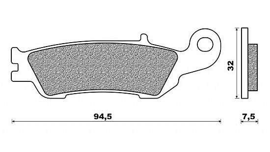 SET PADS METALLIC FRONT NEWFREN FD411S2 YAMAHA YZ 125 (08-11)
