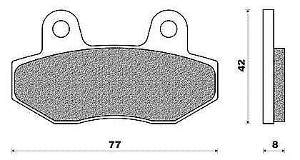 FRONT BRAKE PADS FD358 KYMCO SPIKE 100/110/125