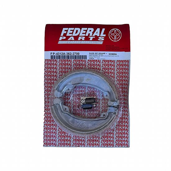 FEDERAL REAR BRAKE SHOES HONDA C50 PRESS CUB CM200 
