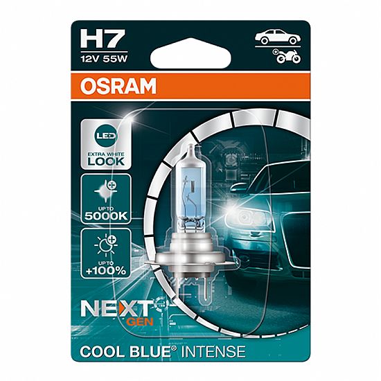 OSRAM ΛΑΜΠΑ COOL BLUE INTENSE H7 ΑΛΟΓΟΝΟΥ 12V 55W 1ΤΜΧ