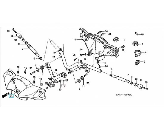 ΚΑΠΑΚΙ ΤΙΜΟΝΙΟΥ ΕΜΠΡΟΣ ΓΝΗΣΙΟ INNOVA 125 2003-2005 ΑΣΗΜΙ 