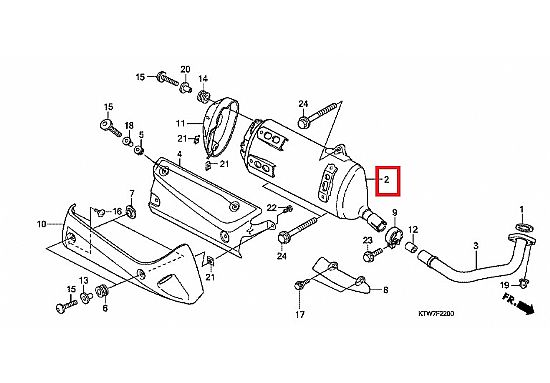 EXHAUST SYSTEM HONDA SH300