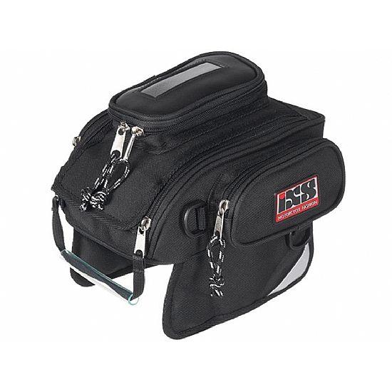 IXS LUGANO X-MAGNET TANK BAG TEXTILE BLACK